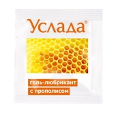 Гель-лубрикант «Услада с прополисом» - 3 гр. - Биоритм - купить с доставкой в Волгограде