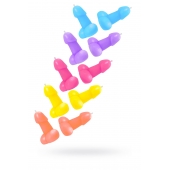 Набор из 10 разноцветных свечей в форме пениса - Pecado - купить с доставкой в Волгограде