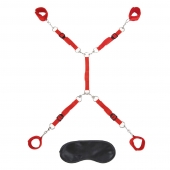 Красная фиксация на матрас Classic Bedspreader - Lux Fetish - купить с доставкой в Волгограде