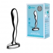 Стальной стимулятор простаты Stainless Steel Prostate Plug - 11,5 см. - b-Vibe - в Волгограде купить с доставкой