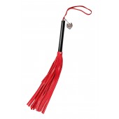 Красно-черная кожаная плеть - 50 см. - Pecado - купить с доставкой в Волгограде