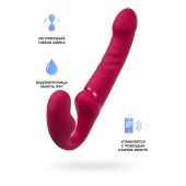 Малиновый безремневой страпон Lapis - 23 см. - Lovense - купить с доставкой в Волгограде