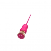 Розовый тонкий стимулятор Nipple Vibrator - 23 см. - I-MOON - купить с доставкой в Волгограде