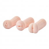 Набор из 3 мастурбаторов The Girl Next Door Tina - Dream Toys - в Волгограде купить с доставкой