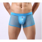 Мужские трусы-боксеры из сетки Cockcon Unzip-Me Boxer с пикантным принтом - Cockcon купить с доставкой