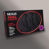 Набор из 3 массажеров простаты чёрного цвета NEXUS ANAL STARTER KIT - Nexus Range - в Волгограде купить с доставкой