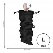 Черный мешочек для хранения игрушек Treasure Bag L - Satisfyer - купить с доставкой в Волгограде