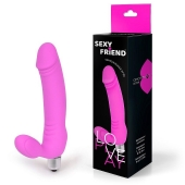 Розовый безремневой страпон Sexy Friend - 1137 - купить с доставкой в Волгограде