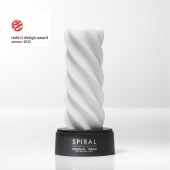 Белый 3D мастурбатор SPIRAL - Tenga - в Волгограде купить с доставкой