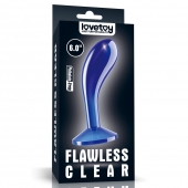 Синяя анальная втулка Flawless Clear Prostate Plug 6.0 - 15 см. - Lovetoy - в Волгограде купить с доставкой