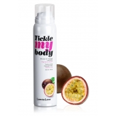 Массажная хрустящая пенка Tickle my body с ароматом маракуйи - 150 мл. - Love to Love - купить с доставкой в Волгограде