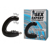 Чёрный массажёр простаты серии Sex Expert - Sex Expert - в Волгограде купить с доставкой