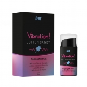 Жидкий вибратор Vibration Cotton Candy с ароматом сахарной ваты - 15 мл. - INTT - купить с доставкой в Волгограде