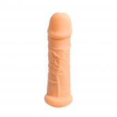 Телесный фаллоудлинитель Extra Size Bubbles - 15,5 см. - Lola Games - в Волгограде купить с доставкой