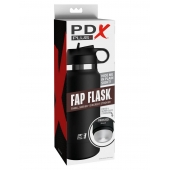 Черный мастурбатор в виде бутылки Fap Flask - Pipedream - в Волгограде купить с доставкой