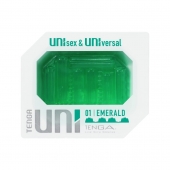 Зеленый мастурбатор-стимулятор Tenga Uni Emerald - Tenga - в Волгограде купить с доставкой