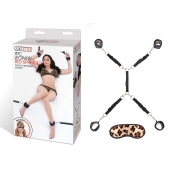 Леопардовая фиксация на матрас для рук и ног Classic Bedspreader - Lux Fetish - купить с доставкой в Волгограде