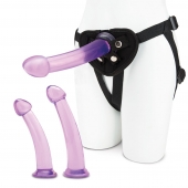 Тренировочный набор с тремя насадками Pegging Training Set - Lux Fetish - купить с доставкой в Волгограде