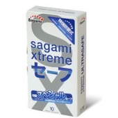 Презервативы Sagami Xtreme Ultrasafe с двойным количеством смазки - 10 шт. - Sagami - купить с доставкой в Волгограде