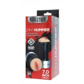 Двусторонний мастурбатор REALSTUFF 2 IN 1 HUMMER MOUTH   VAGINA - ротик и вагина - Dream Toys - в Волгограде купить с доставкой