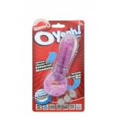 Фиолетовое эрекционное кольцо с вибрацией и пальчиком OYEAH PURPLE - Screaming O - в Волгограде купить с доставкой