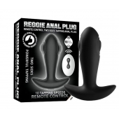 Черный массажер простаты с вибрацией, эффектом маятника и пультом ДУ - Secwell - в Волгограде купить с доставкой