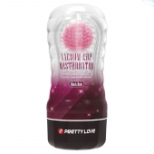 Прозрачный текстурированный мастурбатор Vacuum Cup Masturbator Black Hole - Baile - в Волгограде купить с доставкой