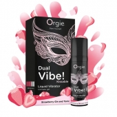 Съедобный жидкий вибратор Dual Vibe! со вкусом клубничного джина с тоником - 15 мл. - ORGIE - купить с доставкой в Волгограде
