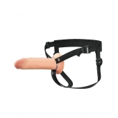 Полый страпон на ремнях 8’’ Hollow Silicone Strap-on - Pipedream - купить с доставкой в Волгограде