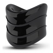 Черное эрекционное кольцо на мошонку Beef Ball Stretcher Snug X Long - Blush Novelties - в Волгограде купить с доставкой