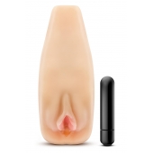 Мастурбатор-вагина с вибрацией Soft   Wet Natasha Realistic Beige Masturbator - Blush Novelties - в Волгограде купить с доставкой