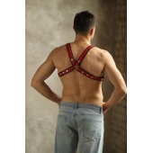 Черно-красная мужская портупея Black-Red - БДСМ Арсенал - купить с доставкой в Волгограде