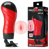 Мастурбатор-вагина Delia с вибрацией и присоской - Baile - в Волгограде купить с доставкой