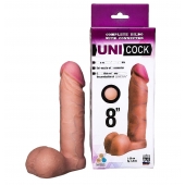 Фаллическая насадка для страпона UNICOCK 8  - 20 см. - LOVETOY (А-Полимер) - купить с доставкой в Волгограде