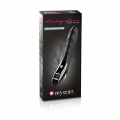 Вибратор с электростимуляцией Sizzling Simon Black Edition - 27 см. - MyStim - купить с доставкой в Волгограде