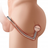 Кольцо на пенис с анальным стимулятором Stainless Steel Anal Hook   Cock Ring - BlueLine - в Волгограде купить с доставкой