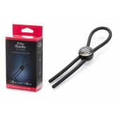 Тёмно-серое эрекционное кольцо с зажимом Again and Again Adjustable Cock Ring - Fifty Shades of Grey - в Волгограде купить с доставкой