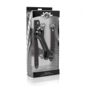 Черный кляп в форме косточки Hound Adjustable Dog Bone Gag - XR Brands - купить с доставкой в Волгограде