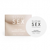 Массажная свеча для всего тела Slow Sex - 50 гр. - Bijoux Indiscrets - купить с доставкой в Волгограде