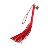 Красная кожаная плеть с петлёй - 50 см. - Pecado - купить с доставкой в Волгограде