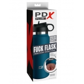 Смуглый мастурбатор-вагина в синей колбе F*ck Flask - Pipedream - в Волгограде купить с доставкой