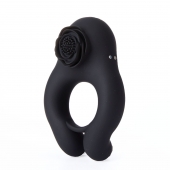 Черное эрекционное кольцо Abe с пультом ДУ - BeYourLover - в Волгограде купить с доставкой
