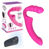 Розовый безремневой страпон Straples Strap-On Dildo - Erokay - купить с доставкой в Волгограде