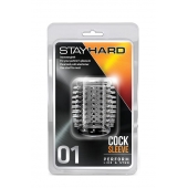 Прозрачная насадка с шипами STAY HARD COCK SLEEVE 01 CLEAR - Blush Novelties - в Волгограде купить с доставкой