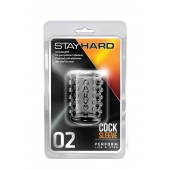 Прозрачная насадка на пенис с шишечками STAY HARD COCK SLEEVE 02 CLEAR - Blush Novelties - в Волгограде купить с доставкой
