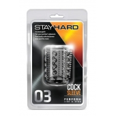 Прозрачная насадка с шипами и шишечками STAY HARD COCK SLEEVE 03 CLEAR - Blush Novelties - в Волгограде купить с доставкой