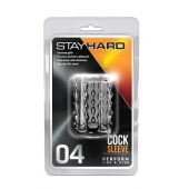 Прозрачная насадка с бороздками STAY HARD COCK SLEEVE 04 CLEAR - Blush Novelties - в Волгограде купить с доставкой