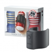 Набор Tenga Cup Vibrator 1st Set: вибратор Cup Vibrator, мастурбатор Original Vacuum Cup, мастурбатор Premium Original Vacuum Cup - Tenga - в Волгограде купить с доставкой