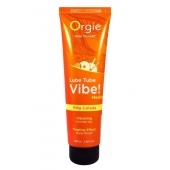 Гель с эффектом вибрации Lube Tube Vibe Medium Pina Colada - 100 мл. - ORGIE - купить с доставкой в Волгограде