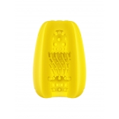 Желтый мастурбатор-яйцо Bisedze - LoveStore - в Волгограде купить с доставкой